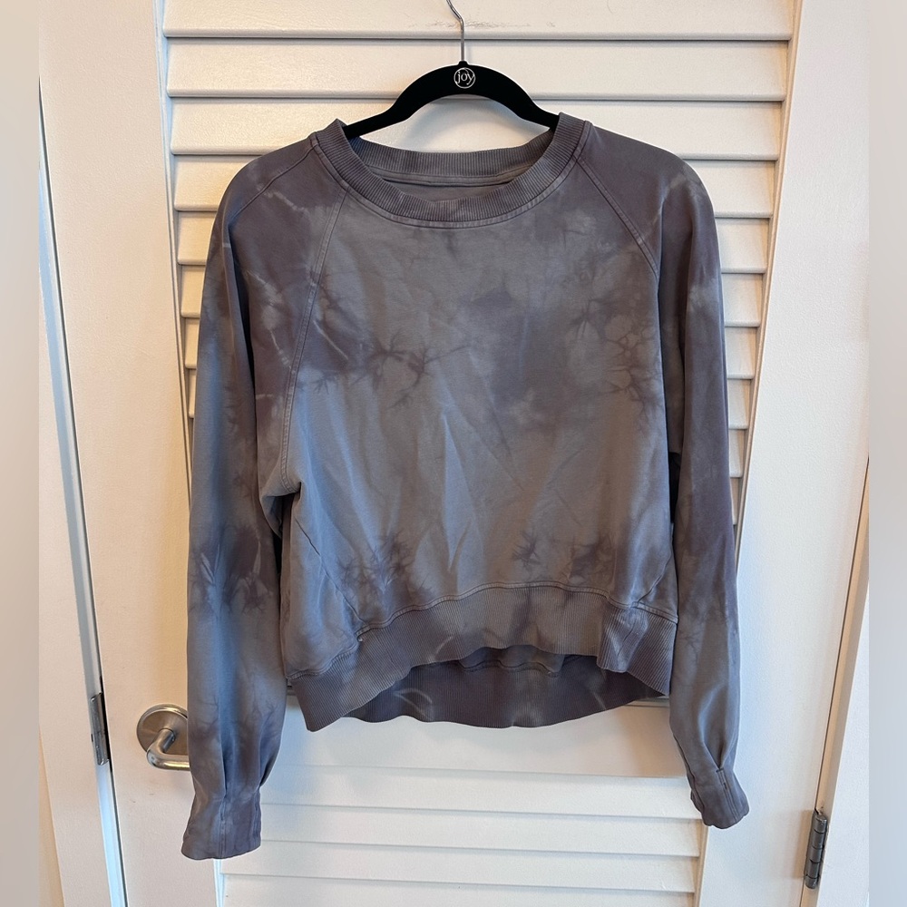 lululemon It’s A Wash Long Sleeve *Shibori 
Size 8 - Shibori Gris Magnum